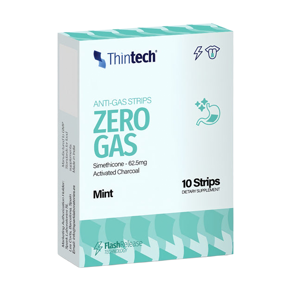 Thintech Anti Gas Zero Gas Mint Oral Strips 10 Strips