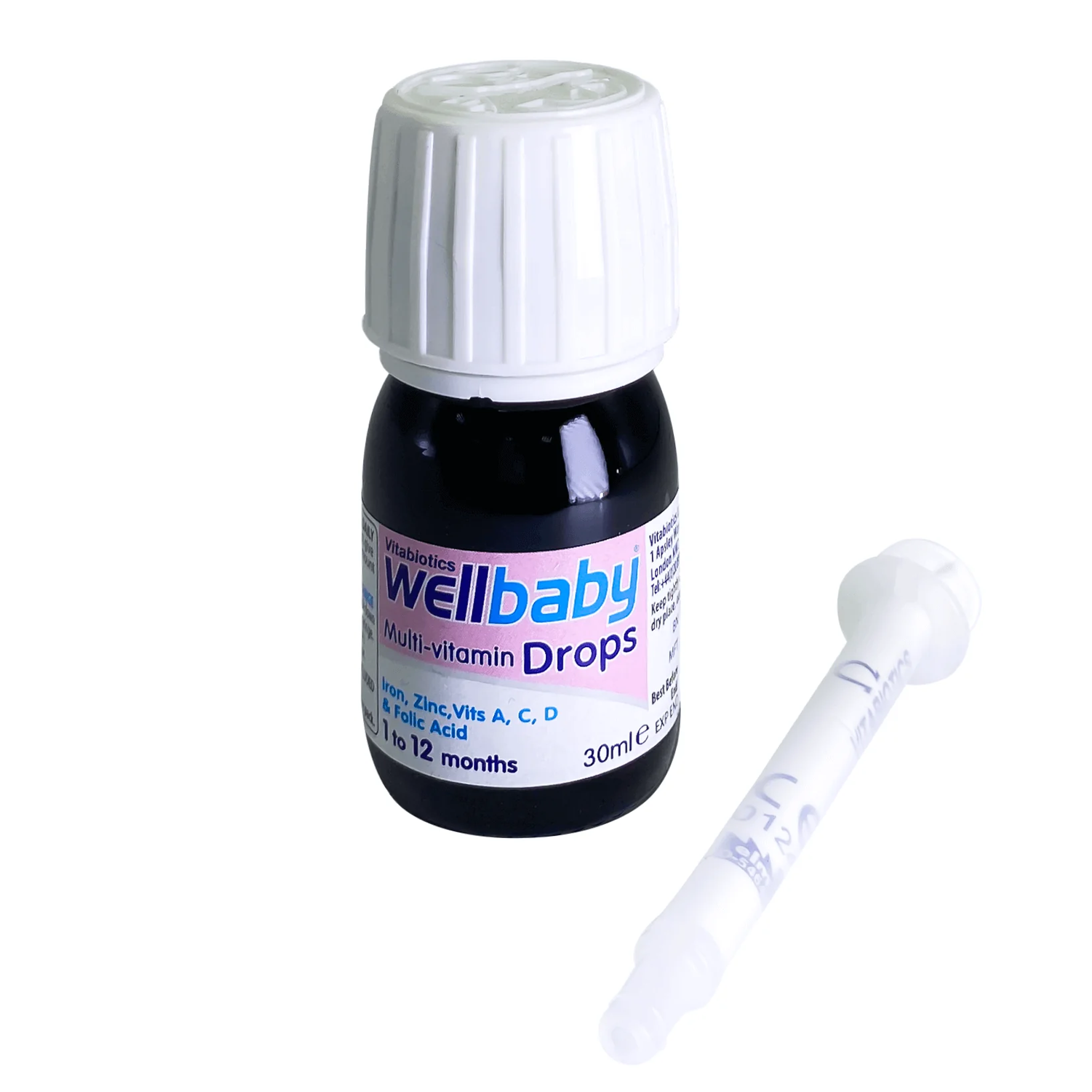 Vitabiotics Well Baby Multi Vitamin Drops Natural Orange Flavor 30ml