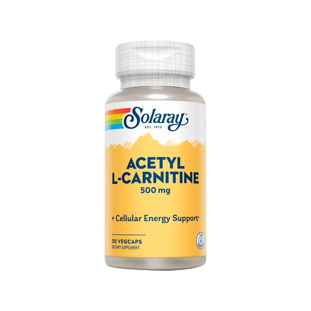 Solaray Acetyl L Carnitine 500mg 30 Vegetarian Capsules