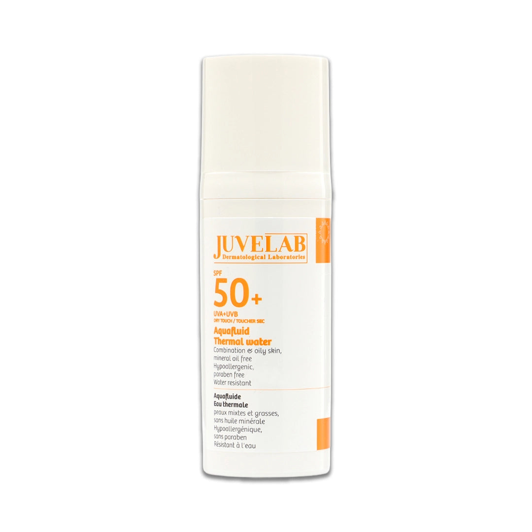 Juvelab Aquafluid Thermal Water SPF50+ Hydrating Sun Protection 40 Ml