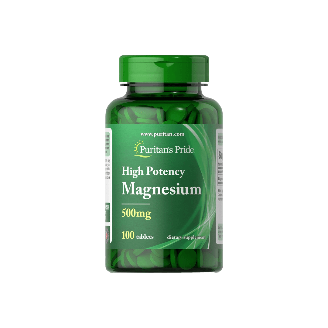 Puritan's Pride High Potency Magnesium 500mg 100 Tablets