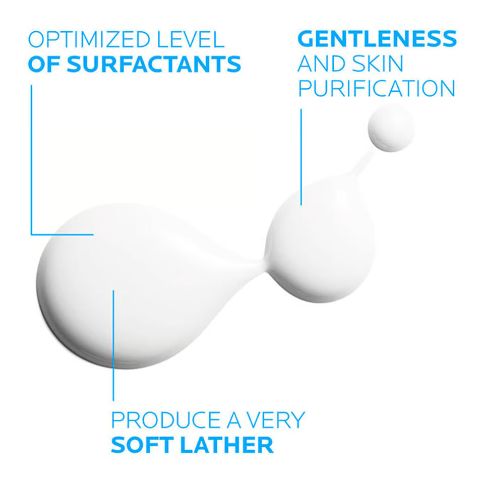 لا روش بوزيه ليبيكار سينديت AP+ كريم غسول لطيف للبشرة الجافة والمعرضة للإكزيما 400مل
