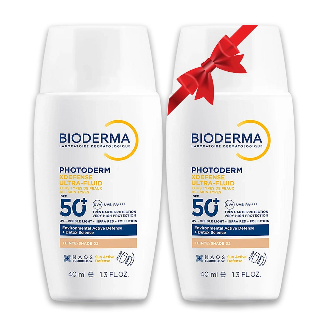 Bioderma Photoderm XDefense Ultra Fluid SPF50+ Teinte 02 (1+1)