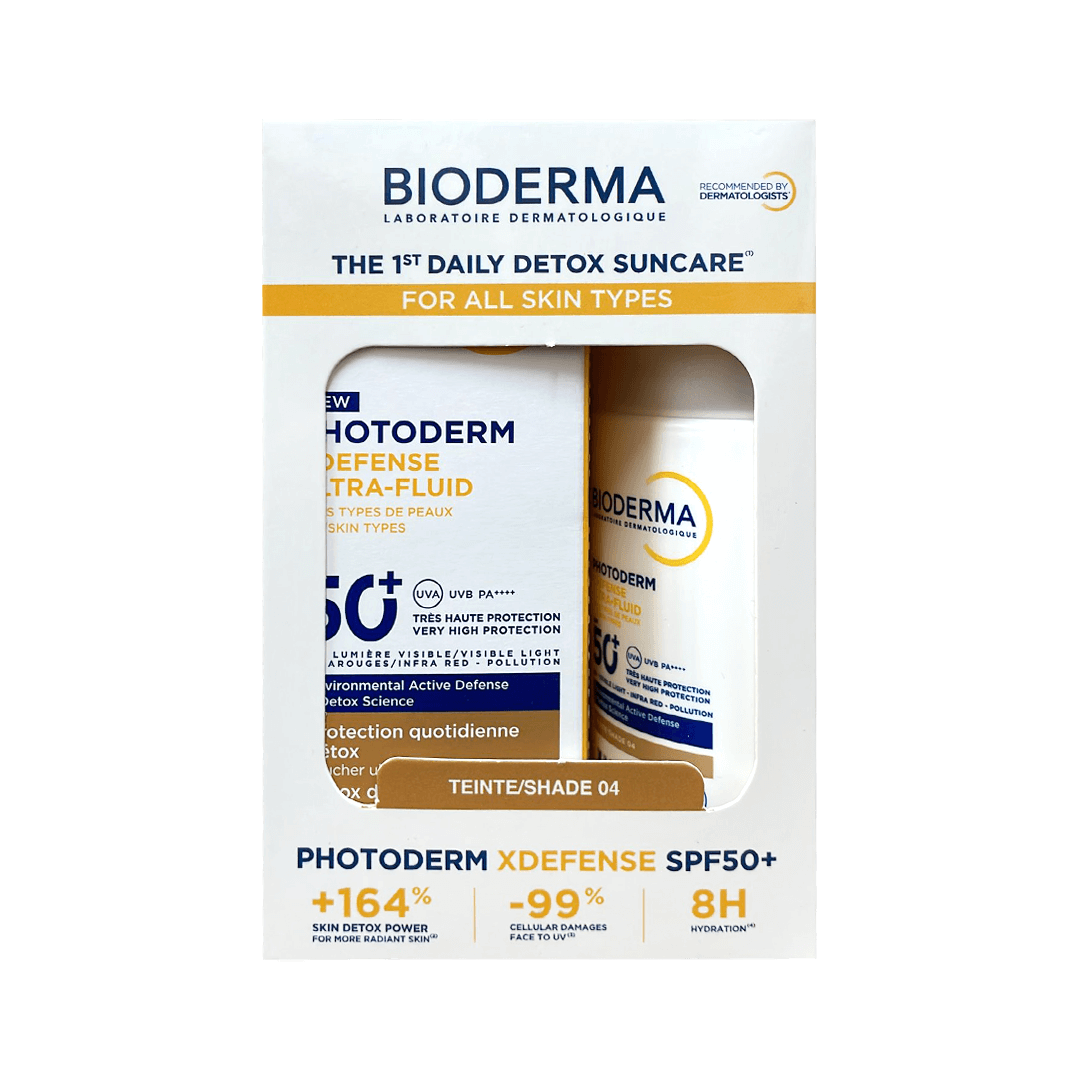 Bioderma Photoderm XDefense Ultra Fluid SPF50+ Teinte 04 (1+1)