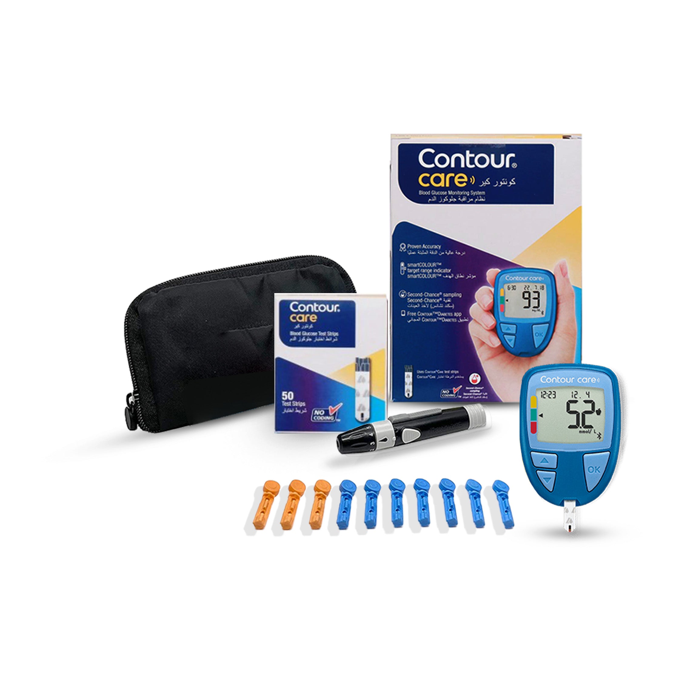 Contour Care Meter + 50 Strips + 25 Lancets