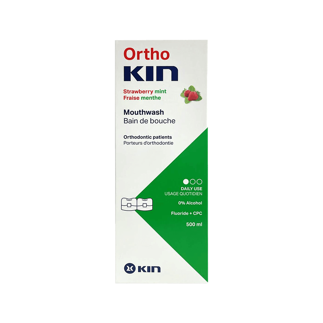 KIN Ortho Mouthwash Strawberry Mint 500ml