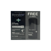 Beesline Natural Whitening Roll On Deo Super Dry Fragrance Free 72hr For Men (1+1)