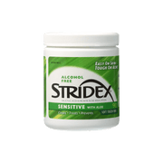 Stridex- حساس مع وسادات ألو 90 ناعمة الملمس