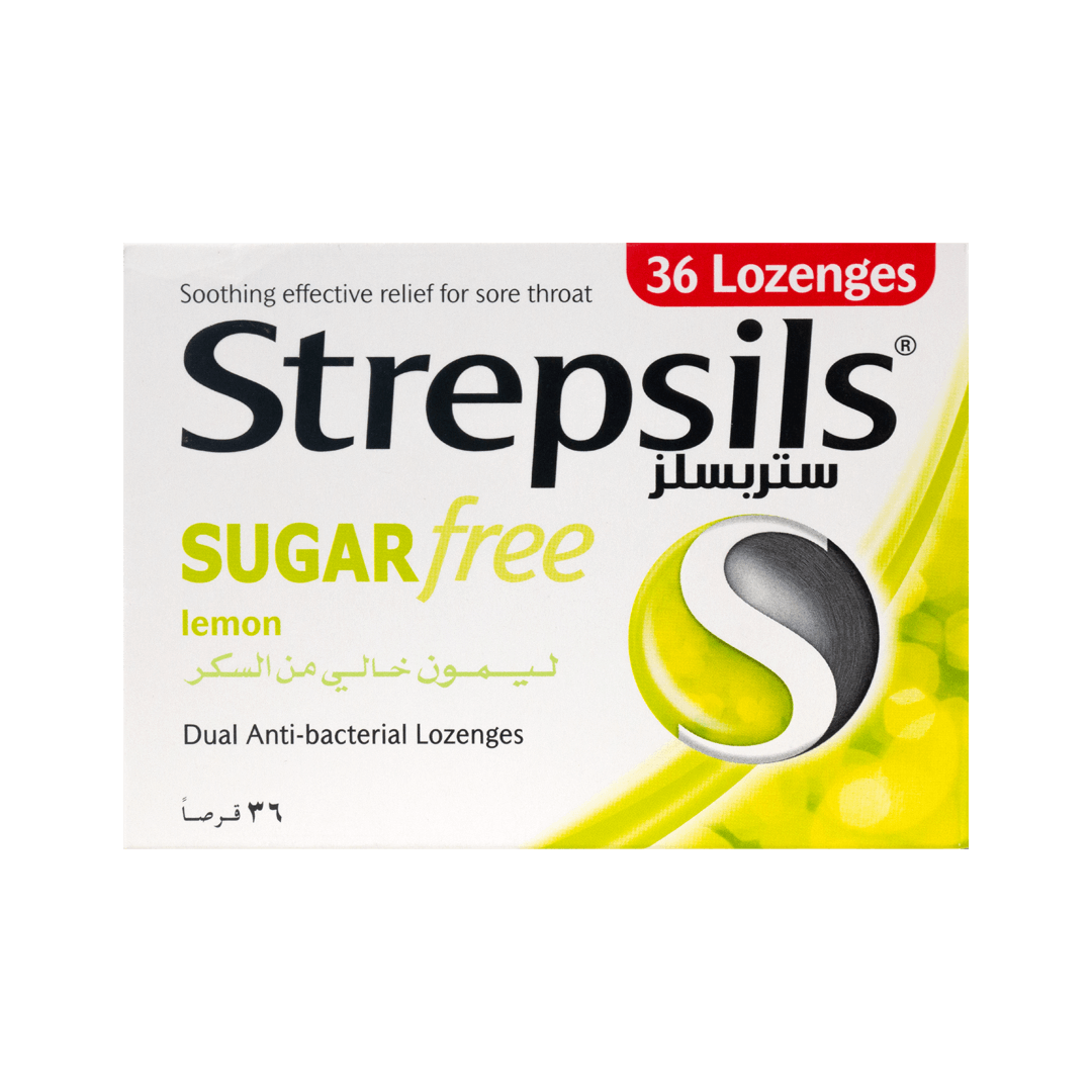 Strepsils Lemon Sugar Free (36 Lozenges)