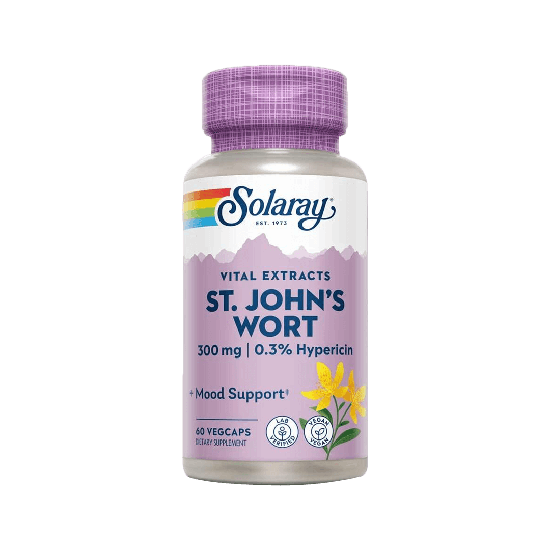 Solaray St. John's Wort 300mg 60 Veg Capsules
