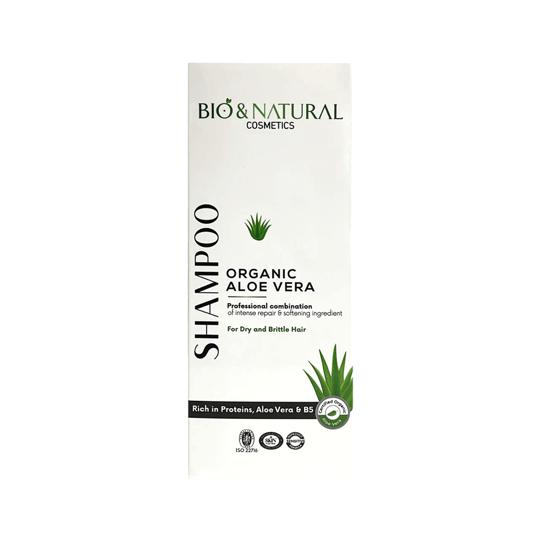 Bio & Natural Organic Aloe Vera Shampoo for dry & Brittle Hair 400ml