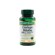 Nature's Bounty Ginkgo Biloba Herbal 120 Memory & Cognitive Support 100 Capsules