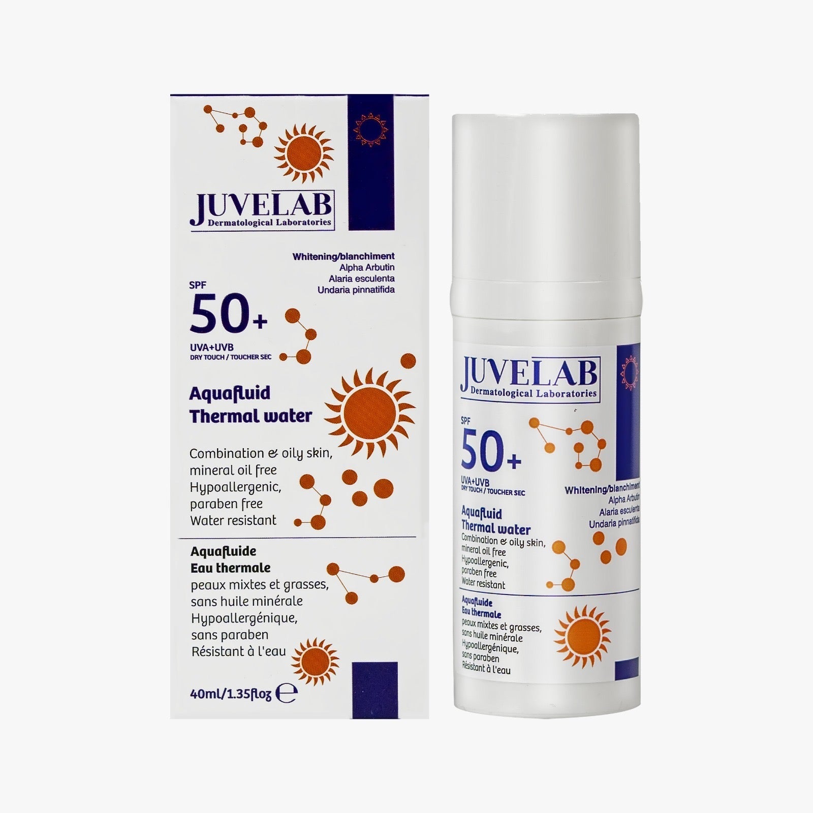 Juvelab Aquafluid Thermal Water SPF50+ Whitening 40ml