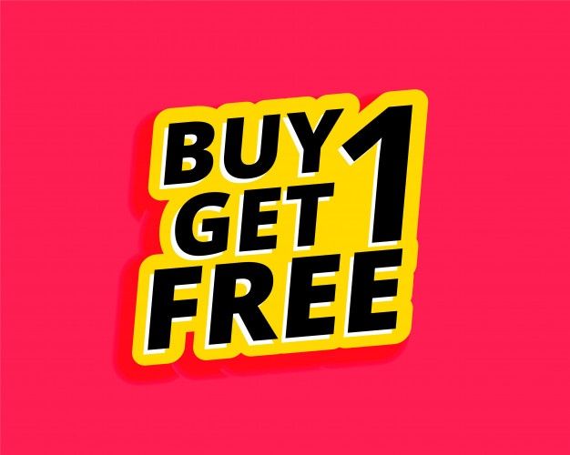 Buy 1 Get 1 Free