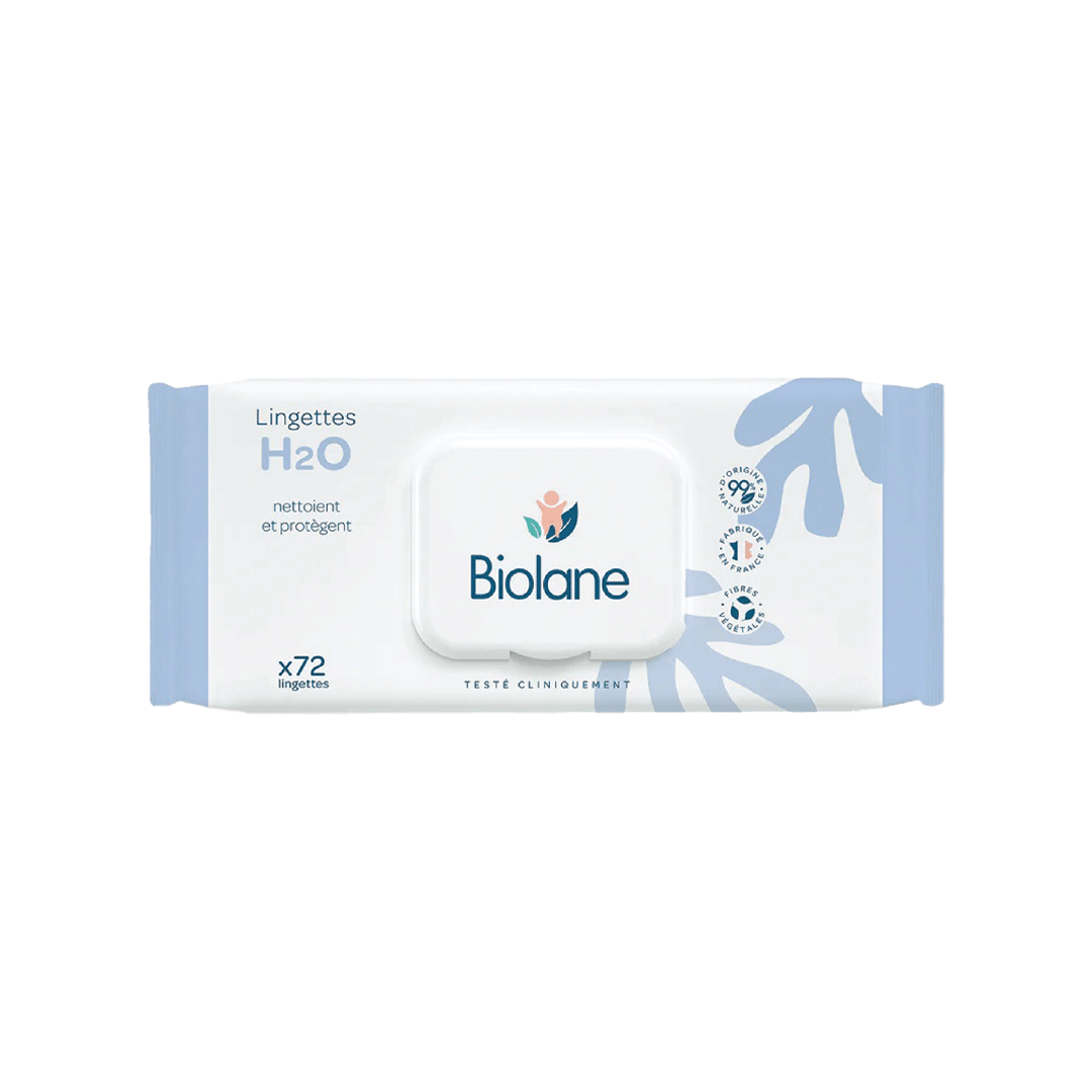 Biolane H2O Cleansing Wipes 72pcs