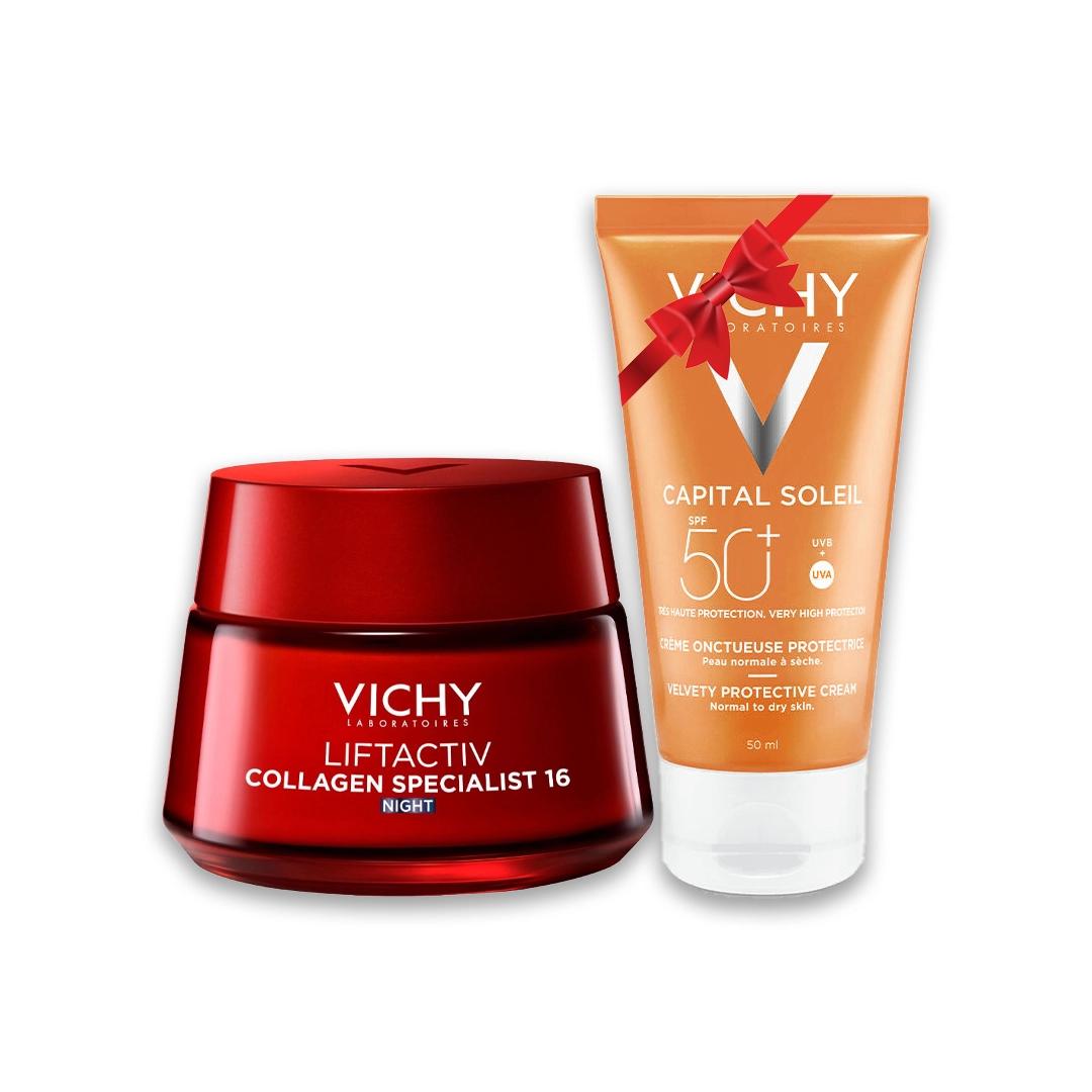 Vichy Night Anti-Aging Bundle + FREE SPF 50 Sunscreen