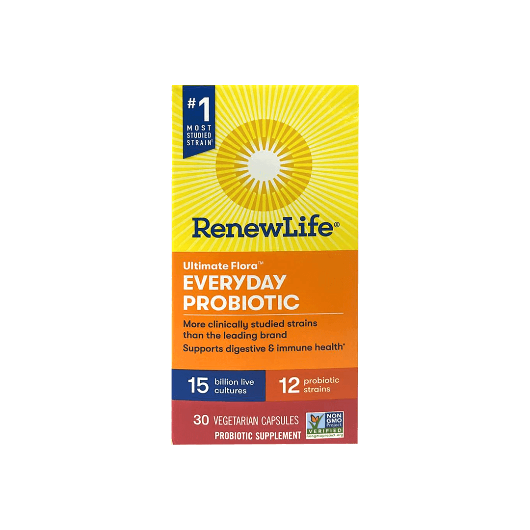 RenewLife Ultimate Flora Everyday Probiotic 15 Billion 30 Vegetarian Capsules