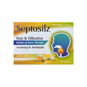 Septosilz Relief Of Sore Throat Lemon & Honey Flavor 24 Lozenges