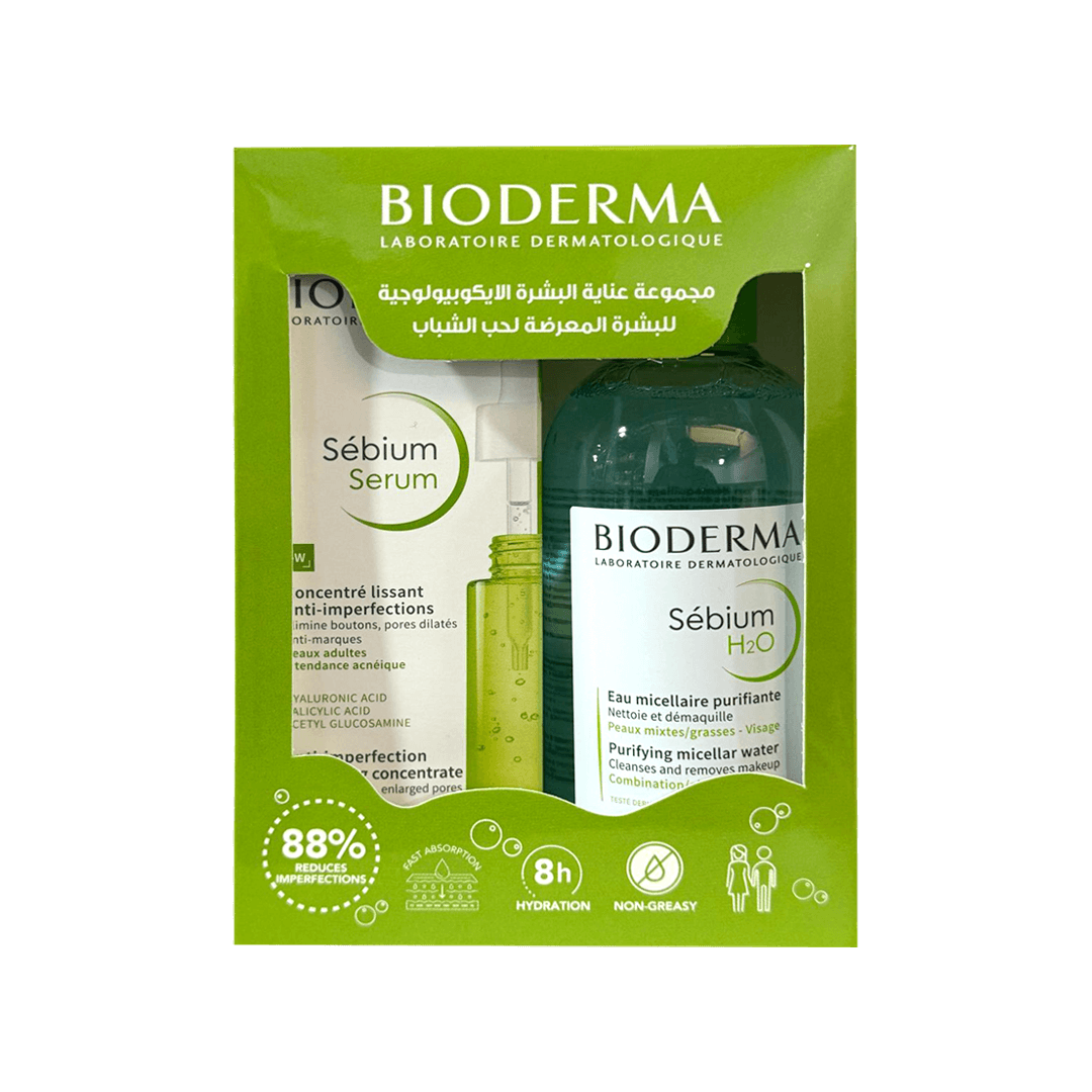 Bioderma Sebium H2O 250ml + Sebium Serum 30ml