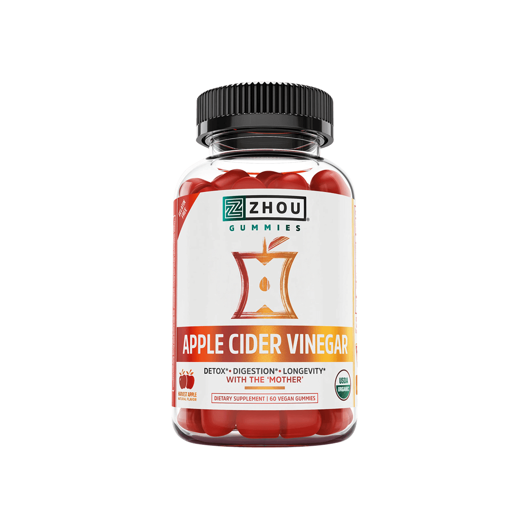 Zhou Apple Cider Vinegar 60 Vegan Gummies