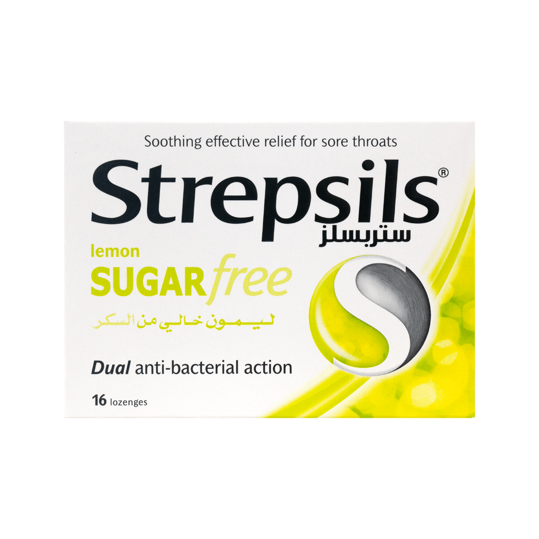 Strepsils Lemon Sugar Free (16 Lozenges)