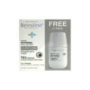 Beesline Natural Whitening Roll On Deo Super Dry Fragrance Free 72hr (1+1)