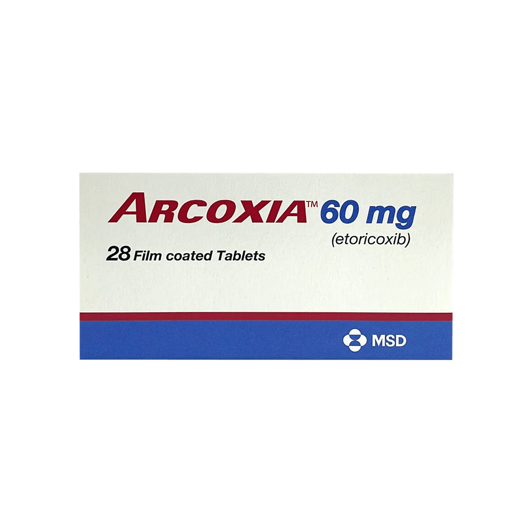 MSD Arcoxia 60mg 28 film coated tablets