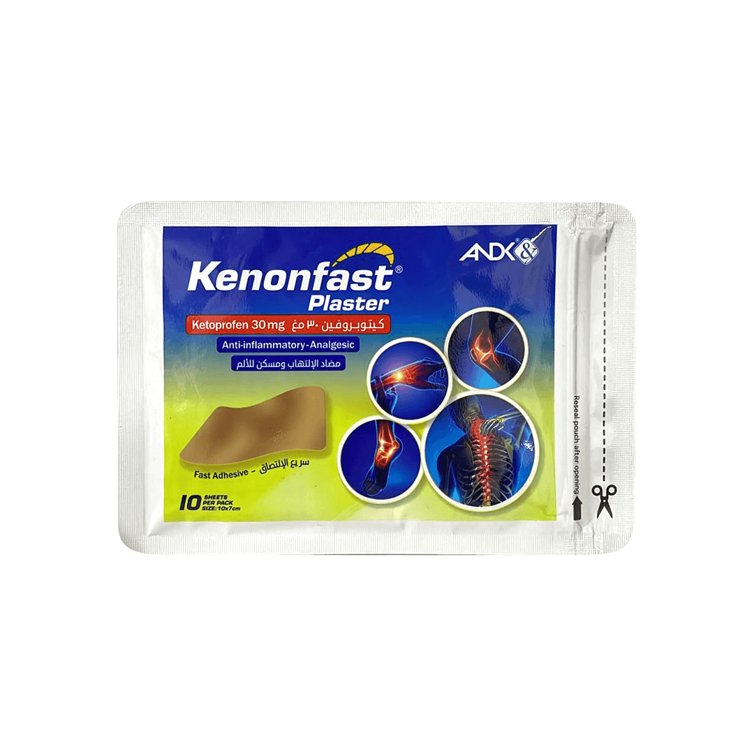 Kenonfast Medicated Plaster 30mg Pack Of 10