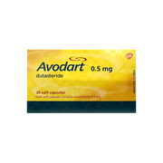 Avodart Dutasteride 0.5mg 30 Soft Capsules