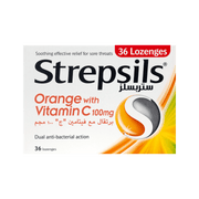 Strepsils Orange with Vitamin C (36 Lozenges)
