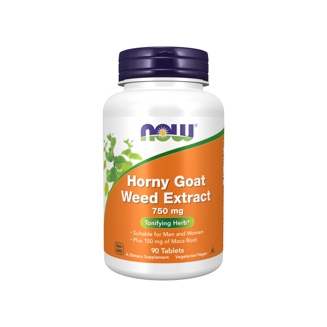 Now Foods Horny Goat Weed Extract 750mg 90 Tablets