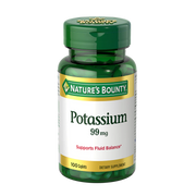 Nature's Bounty Potassium 99mg Heart & Muscle Function Support 100 Capsules