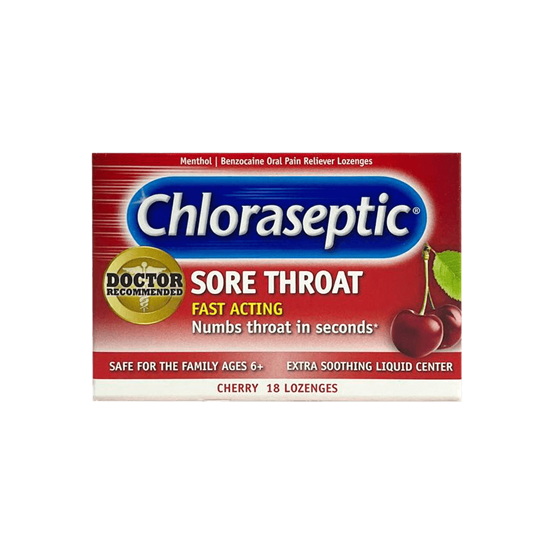 Chloraseptic Sore Throat Cherry 18 Lozenges