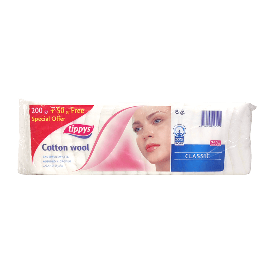 Tippys Cotton Wool 200gm + 50gm Free