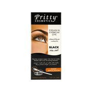 Pritty Cosmetics Eyelash & Eyebrow Dye Kit (Black)
