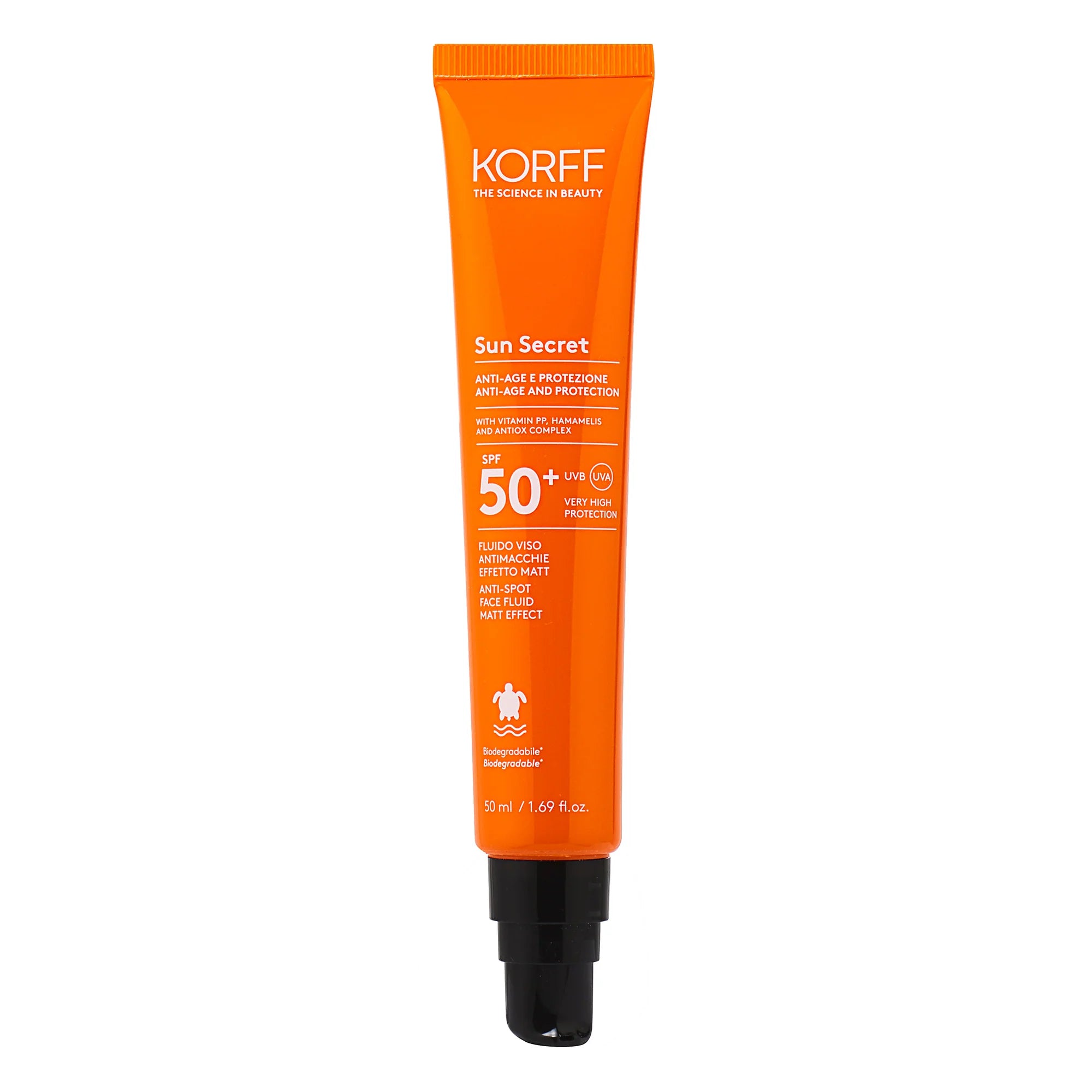 Korff Sun Secret Anti-Age & Protection SPF50+ Fluid Matt Effect 50 Ml