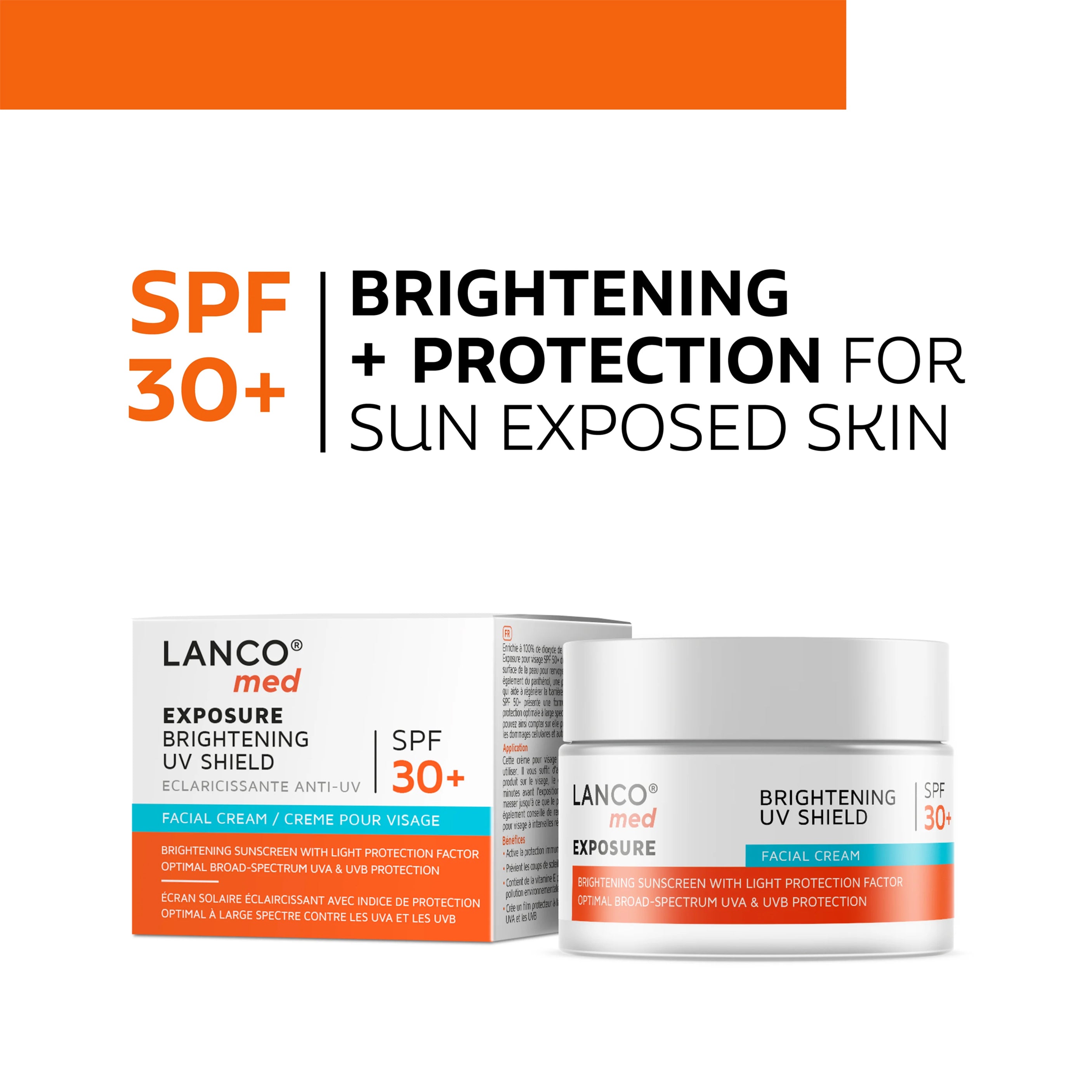 LANCOMED EXPOSURE SPF 30+ BRIGHTENING FACIAL CREAM 50 ML