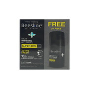 Beesline Natural Whitening roll on deo super dry Active Fresh 72hr (1+1)