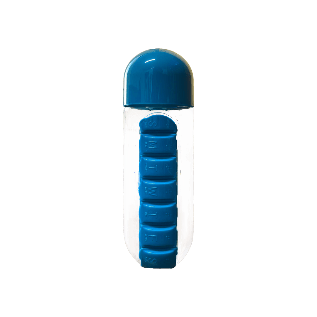 Pill Organizer Pill & Vitamin Organizer Water Bottle