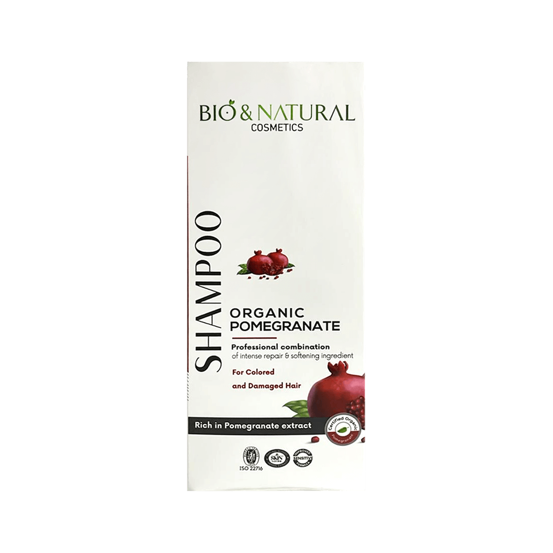 Bio & Natural Organic Pomegranate Shampoo for colored and damaged Hair 400ml