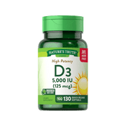 High Potency Vitamin D3 5,000 IU 130 Softgels