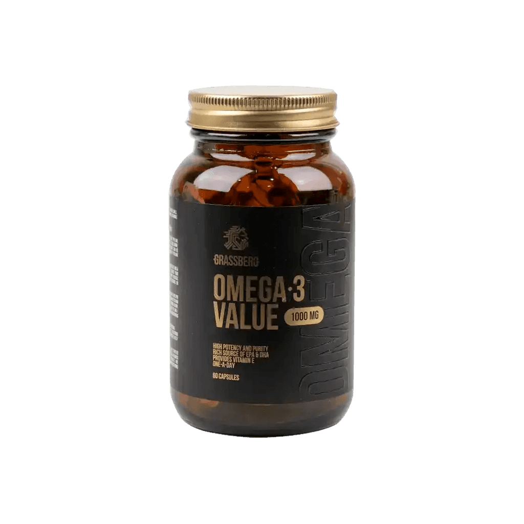 Grassberg Omega 3 Value 1000mg 60 Capsules