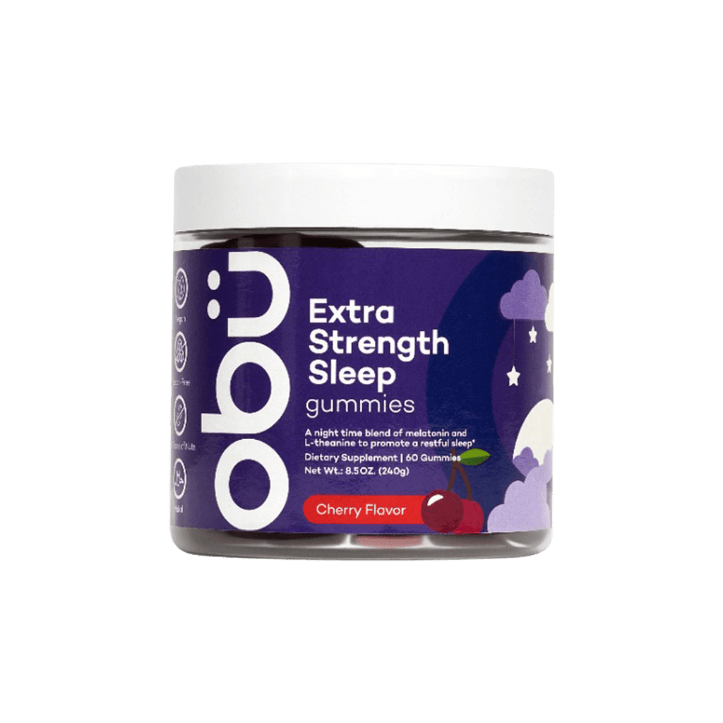 Obu Extra Strength Sleep Gummies Cherry Flavour 60 Gummies