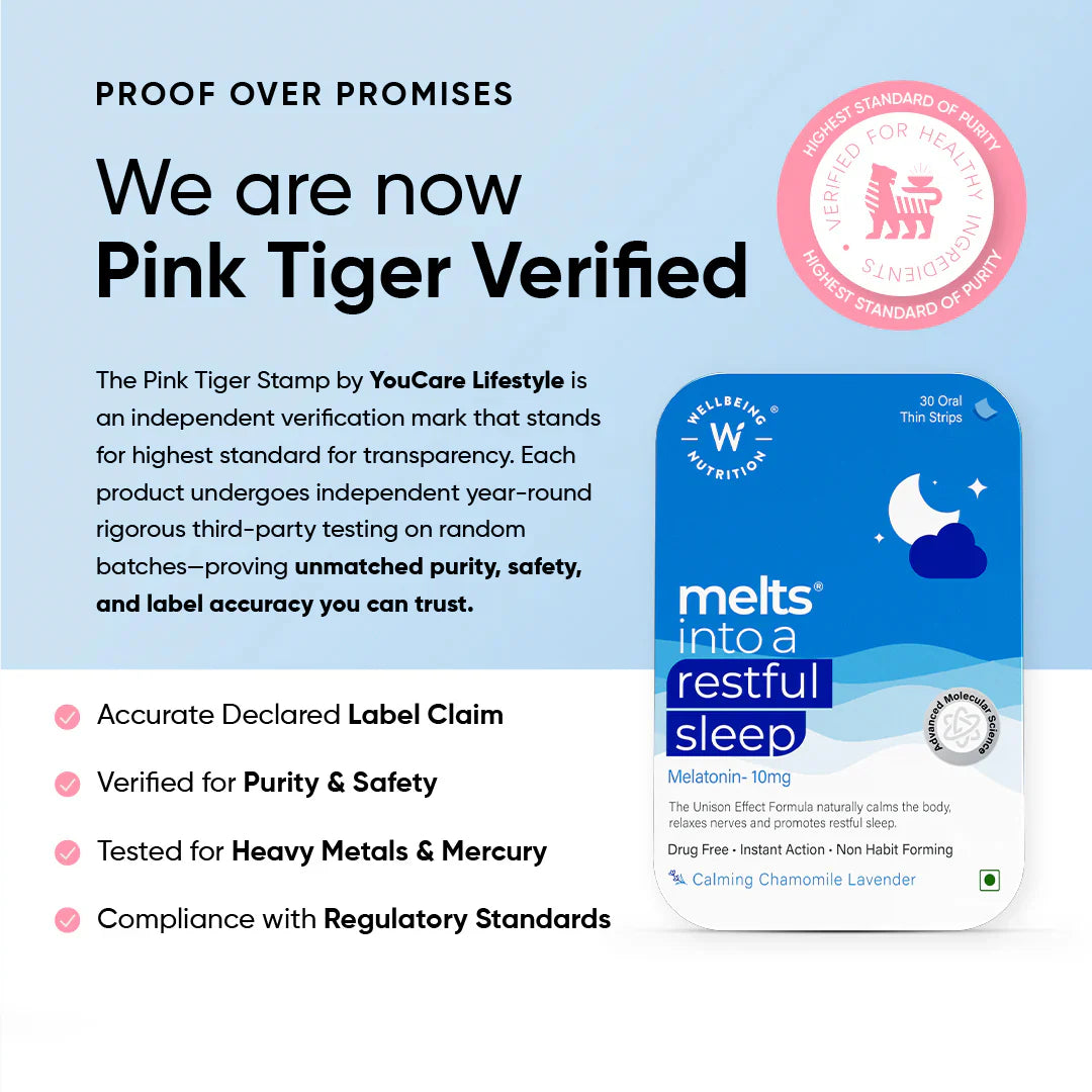 Wellbeing Nutrition Melts Restful Sleep 10mg 30 Oral Thin Strips