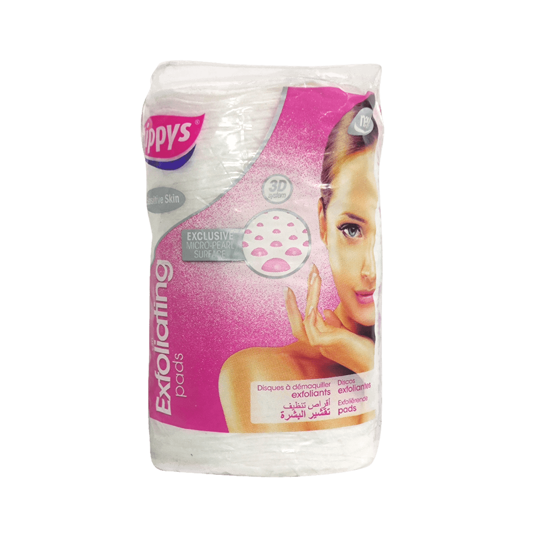 Tippys Exfoliating Sensitive Skin Pink 40 Pieces