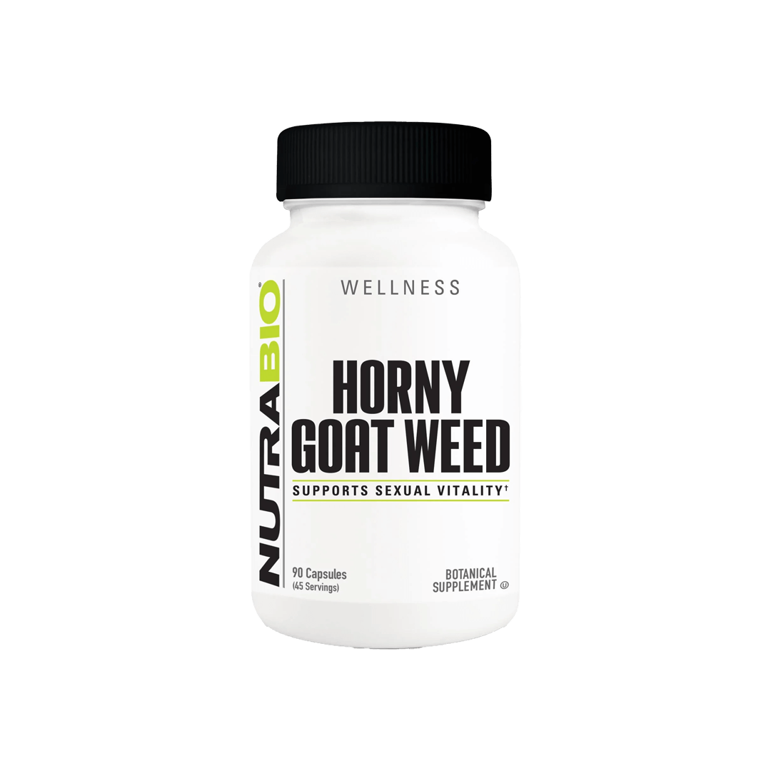 NutraBio Horny Goat Weed 500mg 90 VegCaps