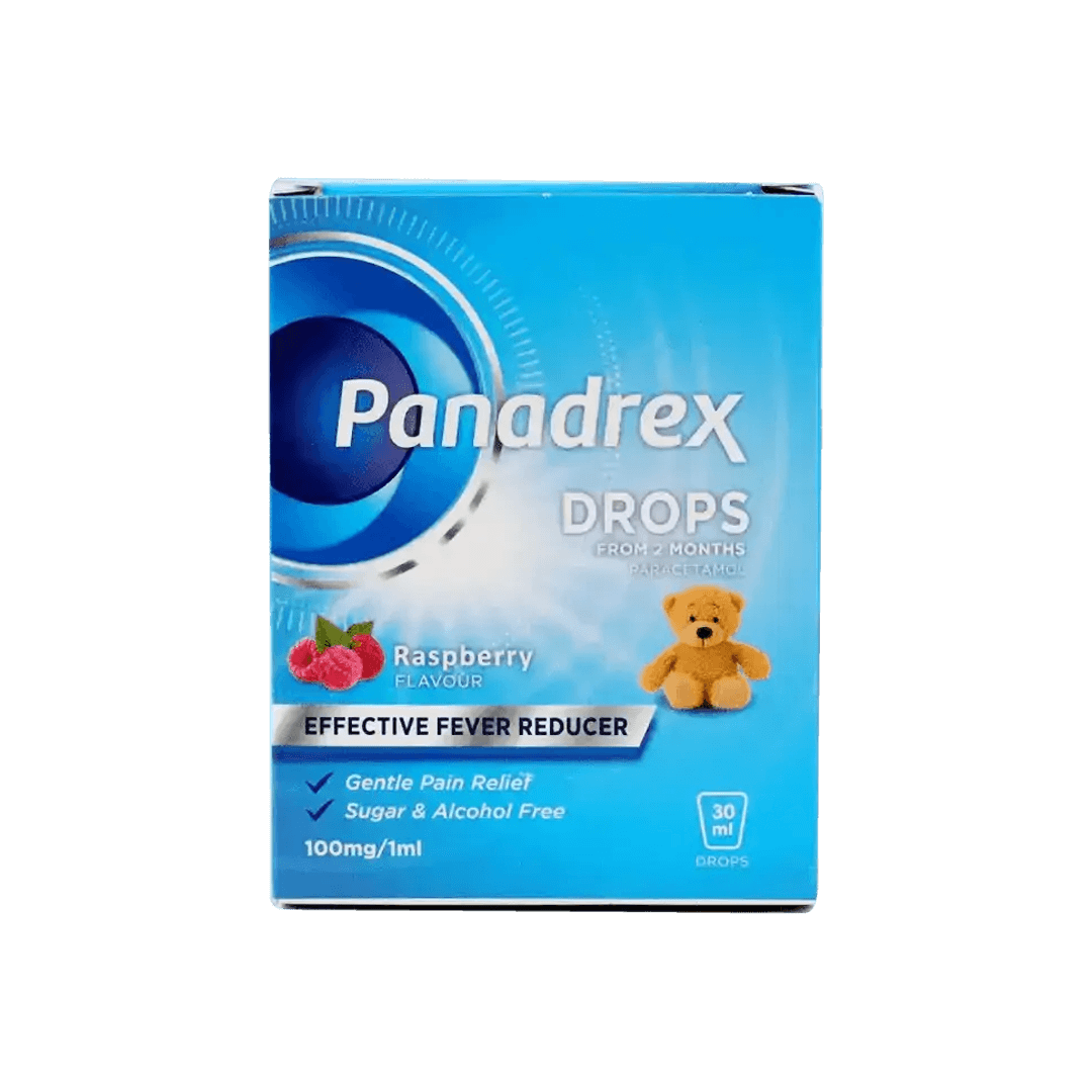 Panadrex Drops 100mg/1ml Raspberry Flavour 30ml