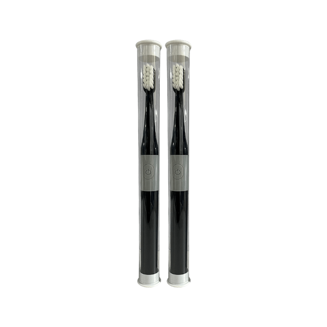 H2O Floss Light Brigade Electric Tooth Brush 2pcs (Black)