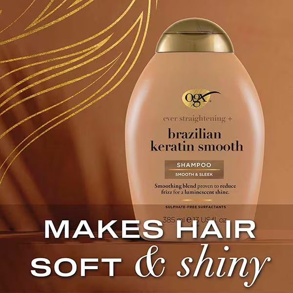 OGX Brazilian Keratin Smooth Shampoo 385ml