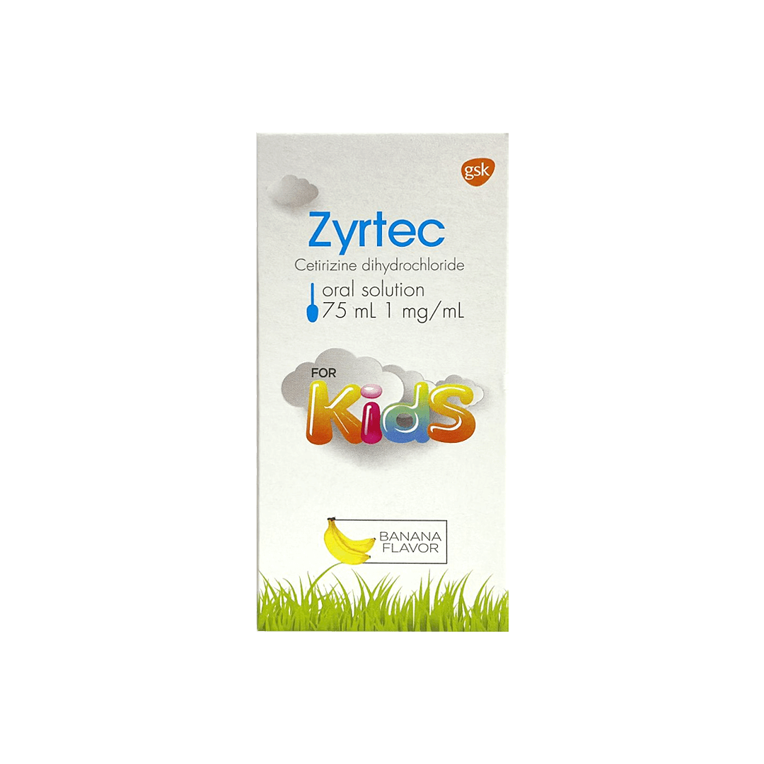 Zyrtec Oral Solution Banana Flavor 75ml